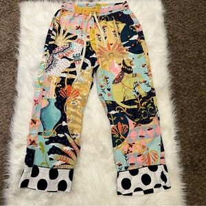 Anthropologie x Alessandro Florio pajama print pants